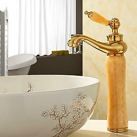 VÒI LAVABO ĐÁ NÓNG LẠNH CỔ CAO 30CM