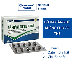Thực Phẩm Bảo Vệ Sức Khoẻ ĐỀ KHÁNG PHÒNG PHONG (Hộp 3 vỉ x 10 viên nang mềm) - Chính Hãng