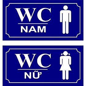 Mua biển wc chỉ dẫn nhà vệ sinh - nam nữ riêng biệt 15x20cm