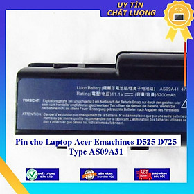 Pin cho Laptop Acer Emachines D525 D725 Type AS09A31 - Hàng Nhập Khẩu  MIBAT285