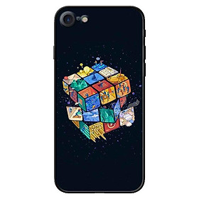 Ốp Lưng in cho Iphone 7, 8 Mẫu Rubik Vũ Trụ - Hàng Chính Hãng