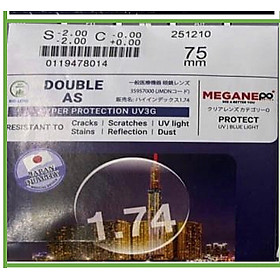 Tròng viscare siêu mỏng 1.74 cận/viễn/loạn chống ánh sáng xanh chính hãng mắt kính OURESS