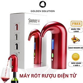 Máy Rót Rượu Vang Điện Tử Tự Động, Bình Rót Rượu Vang Golden Solution Cao Cấp - Dùng Sạc USB