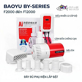 Máy Bơm Baoyu BY-F2000 đến F-12000 - Điều Khiển 12 Cấp Độ, Cảm Biến Chống Cạn, Siêu Êm