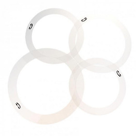 2x 1 Pack Drum  Control Rings for Musical Instrument - White, 12'' 13'' 14'' 16''