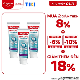 Bộ 3 Kem đánh răng Colgate Sensitive ngăn ê buốt và bảo vệ toàn diện 110g/tuýp