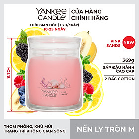 Hình ảnh Nến ly tròn sáp đậu nành Yankee Candle size M (369g) - Pink Sands