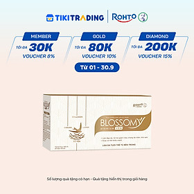 Nước uống collagen tổ yến giúp đẹp da, tăng cường sức khỏe Blossomy Premium lốc 10 chai x 50ml