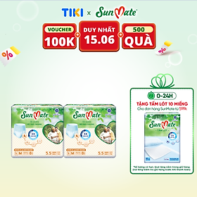 Combo 2 Gói Tã Quần Người Lớn Sunmate Khô Thoáng M8 (8 Miếng/ Gói)