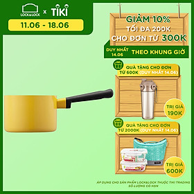 Nồi 1 Tay Cầm Decor Lock&Lock Milk LDE1142 (14cm) - Màu Vàng