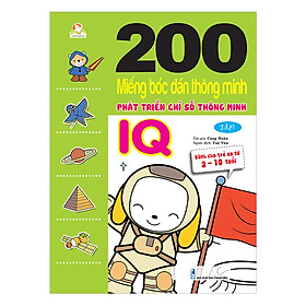 200 Miếng Bóc Dán TM PT Chỉ Số Tm IQ T1 - Dành Cho Trẻ 2-10 Tuổi (Tái Bản 2018)