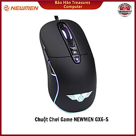 Chuột Chơi Game NEWMEN GX6-S Kailh GM8.0 80M 12.000DPI - Hàng Chính Hãng