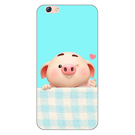 Ốp lưng dẻo cho điện thoại Oppo F3 Plus _Pig Cute 07