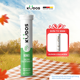 Thực phẩm bảo vệ sức khỏe KUDOS BONE HEALTH CALCIUM, D3 & VITAMIN K2 (20 viên/tuýp)