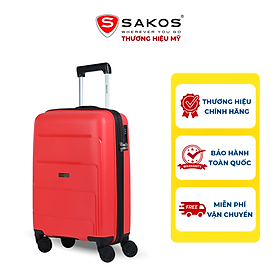 Vali kéo nhựa du lịch sakos endura z22 - size s / xách tay - khóa tsa - nhựa pp