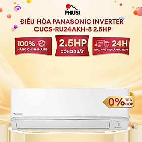 Máy lạnh PANASONIC 2.5HP CU/CS-RU24AKH-8 - Hàng chính hãng - Model 2024 - Chỉ giao HCM