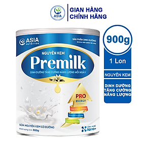 Sữa bột nguyên kem Premilk Asia 900g Nutrition tác dụng phục hồi sức khỏe, tăng cân an toàn