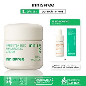 Kem dưỡng ẩm trà xanh innisfree Green Tea Seed Hyaluronic Cream 50ml