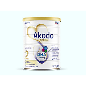 Sữa Akodo Gold+ 2 dành cho bé từ 6-36 tháng tuổi - 900g