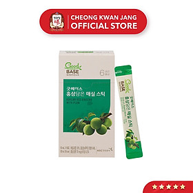 Hộp Nhỏ Nước Hồng Sâm Goodbase Mơ Xanh 10ml x 10 gói