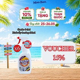 Combo 06 chai Nước Tẩy Đa Năng Mao Bao 600ml