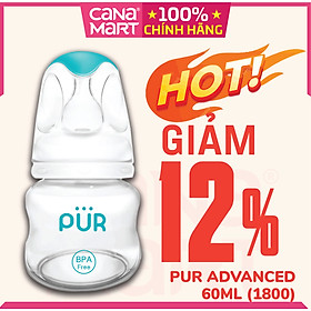Bình sữa cổ thường Pur Advanced 60ml