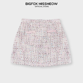 Chân váy dạ tweed cho bé gái BIGFOX MISS MEOW phom Hàn Quốc nữ tính mùa thu đông size đại 6-11 tuổi 20kg 38kg 2007