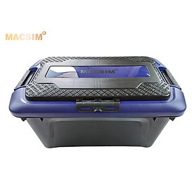 Hộp đựng đồ trên ô tô 60 lít kích thước màu đen tím 59,5cm x 35,5cm x 35cm - hộp đựng đồ trong cốp ô tô nhãn hiệu Macsim chất liệu PP cao cấp
