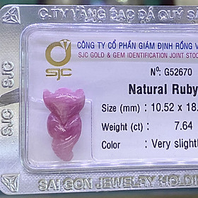 Hồ Ly Đá Ruby Kiểm Định Tự Nhiên Phong Thuỷ