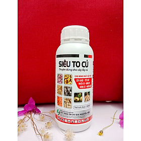 SIÊU TO CỦ CHAI 500ML -  Giúp tăng kích thước củ, giúp củ to, phì củ, nặng ký, chắc vỏ, không thối củ