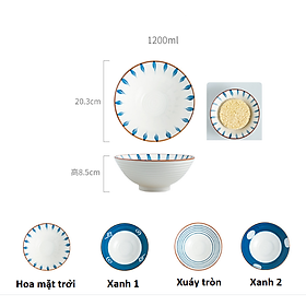 Mua Bát tô đại men lam phong cách Nhật