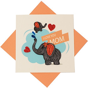 THIỆP HANDMADE CHÚC MỪNG NGÀY CỦA MẸ - THIỆP MOTHER'S DAY GIẤY XOẮN 3D – THIỆP THỦ CÔNG NGHỆ THUẬT TẶNG KÈM KHUNG TRANH GIẤY TRANG TRÍ ĐỂ BÀN HOẶC TREO TƯỜNG – THIỆP ĐỘC ĐÁO TẶNG MẸ...