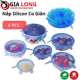 Mua Bộ 6 Nắp Silicon Co Giãn Bọc Tô Chén Bảo Quản Thực Phẩm Đa Năng