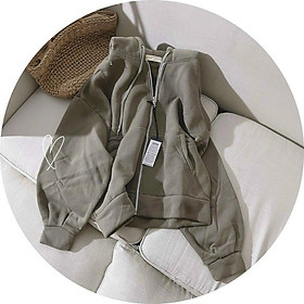 Áo Khoác Nỉ Hoodie Có Mũ Dây Khóa Sắt Phom Rộng Nhiều Màu Unisex Nam Nữ Ulzzang loại 1