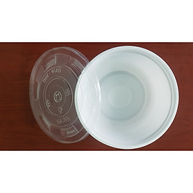 Combo 100 Tô Nhựa Dùng 1 Lần, Tô Nhựa Có Nắp Cứng Cáp, Chắc Chắn