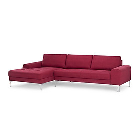 Sofa Góc Klosso G004 289 x 151 x 90 x 85 x 50 cm (Đỏ mẫu đơn)