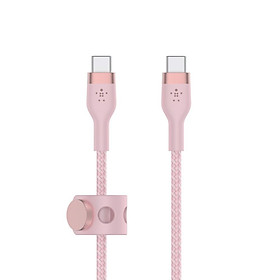 Hình ảnh Cáp sạc USB Type C - C BOOST↑CHARGE PRO Flex Belkin vỏ silicone bọc dù 60W - Hàng chính hãng - CAB011bt