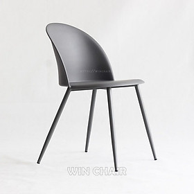 Mua Ghế Nhựa Hiện Đại Pou Chair WC262 - Mặt Nhựa PP Đúc Nguyên Khối - Khung Chân Sắt Sơn Tĩnh Điện