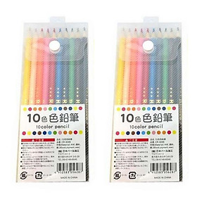 Combo 2 Set 10 bút chì màu nội địa Nhật Bản