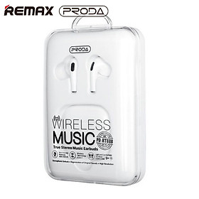 Mua Tai nghe Bluetooth không dây Remax Proda PD BT888 Nhét Tai Hỗ Trợ Sạc Không Dây V5.0 TWS Độc Lập Cảm Ứng Chạm Âm Thanh Nổi Chống Ồn (Màu Trắng) - Hàng chính hãng