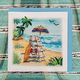 Thiệp Giấy Xoắn Biển - NC-S1504