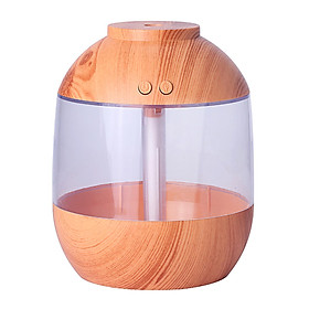 Wood Grain Cool Mist Humidifier Night Lamp Essential Oil Aroma Diffuser for Office Bedroom