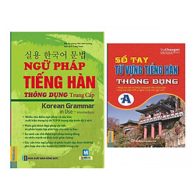 Ngữ pháp tiếng hàn thông dụng trung cấp + Cuốn sổ tay từ vựng tiếng hàn trình độ A