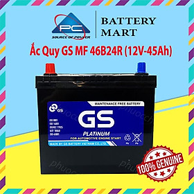 Bình Ắc Quy 12V-45Ah, Ắc Quy Ô Tô GS MF 46B24L/R/LS