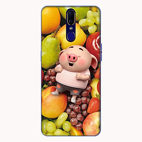 Ốp lưng điện thoại Oppo F11 hình Heo Con và Trái Cây Mẫu 1 - Hàng chính hãng