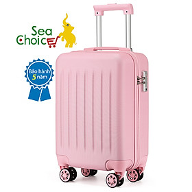 Vali du lịch cabin Sea Choice chất liệu Vỏ Cứng ABS 19'' vali nhỏ của trẻ em có khóa TSA và dây kéo YKK/ 4 bánh xe quay- Bảo hành 5 năm