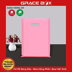 Mua Túi PE Bóng Dẻo - Màu Hồng Phấn - Quai Hột Xoài Đựng Phụ Kiện  Quần Áo - Siêu Thị Bao Bì Grace Box