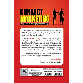 Sách - Contact Marketing - Nghệ thuật chinh phục khách hàng