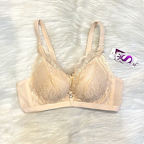 Áo lót thái SH732 không gọng mút vừa 2cm ren hoa nâng ngực đúng form