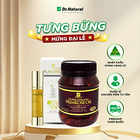 Bộ Sản Phẩm Đẹp Da, Giảm Nám: Hyper Evening Primrose Oil 180 Viên, Serum Vàng Nhau Thai Cừu 50ml